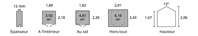 Fiche technique abri Ante - Hortum